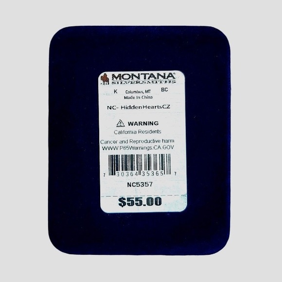 Montana Silversmiths Hidden Hearts CZ Crystal‎ Necklace - Retail $55 - NEW! - Picture 4 of 5